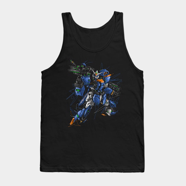 Duel gundam assault shroud Tank Top by Shawngkolon